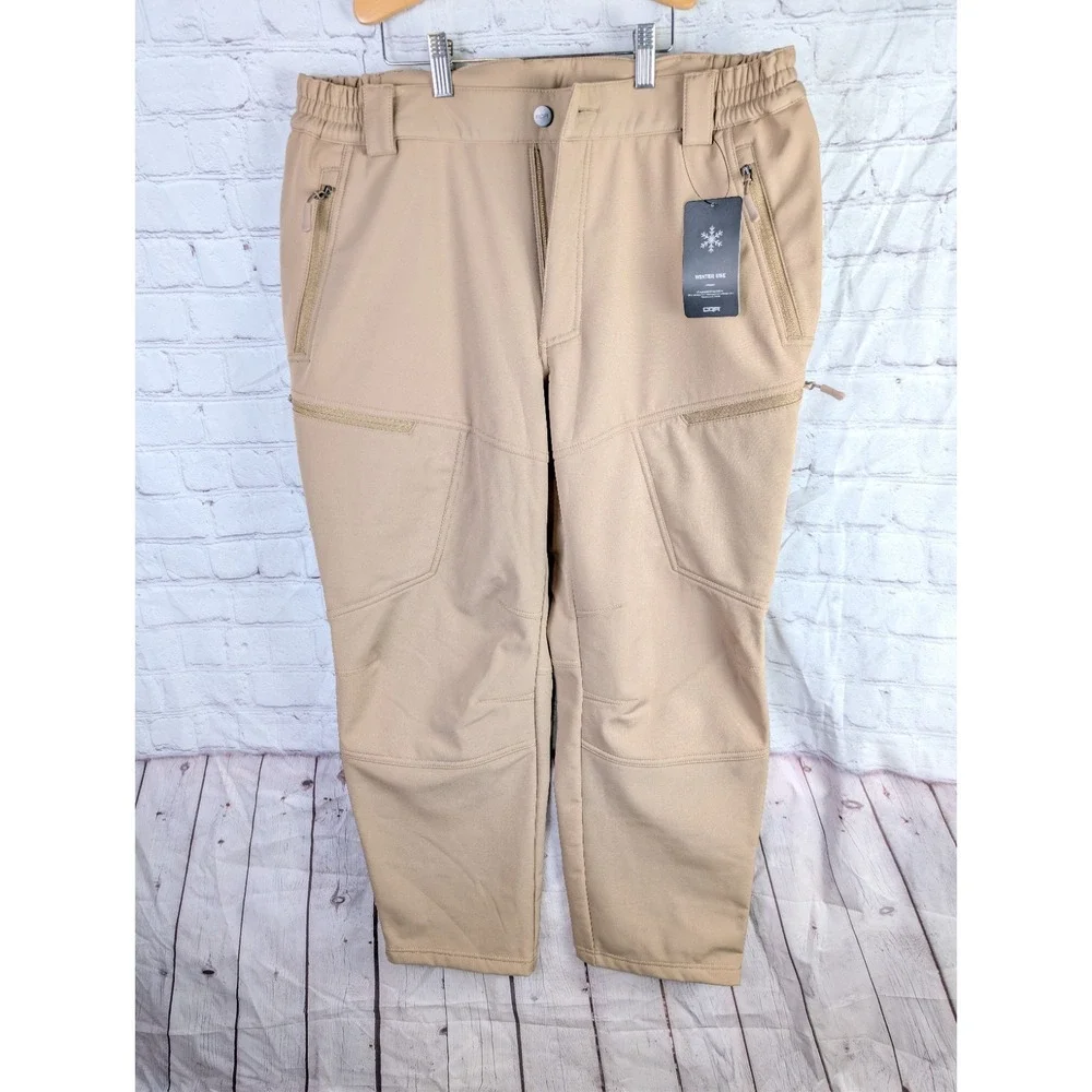 CQR NWT Men's Winter Tactical Pants Coyote Tan Size 36X 30 Polyester - Picture 2 of 9